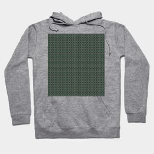 Mosaics in green and brown lines Hoodie